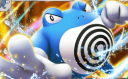 ニョロボンex　　2進化　HP180 闘タイプ　ハイドロナックル　100+ このポケモンに水エネルギーがついているなら、40ダメージ追加。
